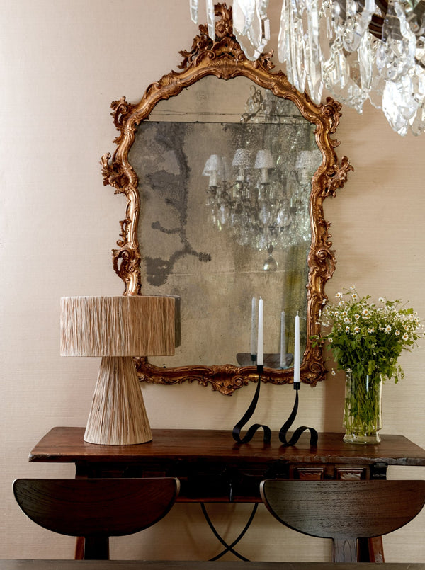 CLAUDETTE RAFFIA TABLE LAMP LARGE