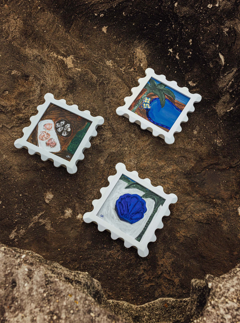Georgia McFarland for Merci Maison: "Clam Shell Pool on Concrete"